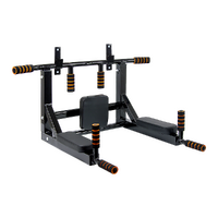 Heavy Duty Wall Mounted Power Station Pull Up Dip Knee Raise Bar