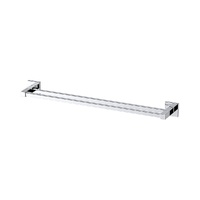 Double Classic Chrome Towel Bar Rail Bathroom