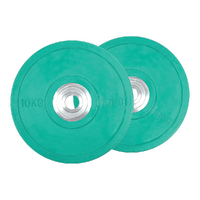 Set of 2 x 10KG PRO Olympic Rubber Bumper Weight Plate