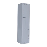 Grey Two-Door L-shaped Office Gym Shed Storage Lockers