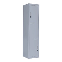 Grey Two-Door L-shaped Office Gym Shed Storage Lockers