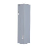 Grey Two-Door L-shaped Office Gym Shed Storage Lockers