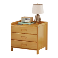 Bamboo Bedside Table Nightstand Storage Bedroom Sofa Side Stand