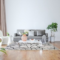 200x300cm Large Floor Gray Marble Rug – Modern Area Carpet for Bedroom & Lounge