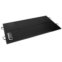 Folding Black Exercise Mat – Gymnastics, Martial Arts, Yoga, Karate & Judo Training