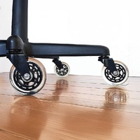 5x Office Chair Rollerblade Caster Wheels Safe for All Floors - Universal Fit