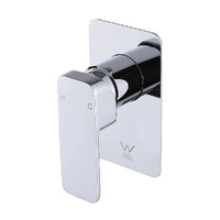 Single Square Shower Bath Mixer Tap Bathroom WATERMARK Approved in Chrome