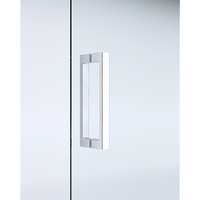 40mm Adjustable Contemporary Corner Sliding Chrome Shower Screen 86x80cm