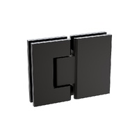 120cm Frameless Glass Bath Screen – Stainless Steel F-Brackets in Black