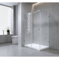 Della Francesca 120x100cm Frameless Glass Sliding Corner Shower Screen