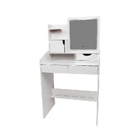 Randy & Travis Machinery Makeup Vanity Mirror Desk with LED Lighting