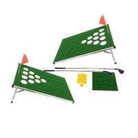 Randy & Travis Machinery Golf Cornhole Game with Chipping Mats & Putters