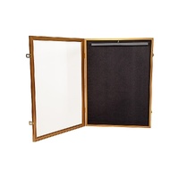 Randy & Travis Machinery 80cm Gold Lockable Jersey Storage Display Case