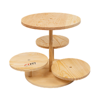 Randy & Travis Machinery 4 Tier Round Cake Cupcake Dessert Stand Tower