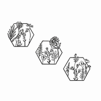 3pc Metal Art Wall Decor
