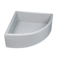 Corner Ball Pit Playpen Enclosure – Safe Grey Play Area for Babies and Toddlers, Indoor or Outdoor