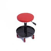 Randy & Travis Machinery Rolling Shop Stool Adjustable Mechanics Seat