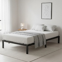 Palermo Single Metal Bed Frame Base – Sturdy Steel for Australian Mattress
