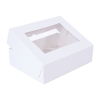 Randy & Travis Machinery 50pcs Cupcake Boxes 12-Hole Clear Window