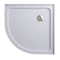 90x90cm Rounded Curved Shower Base in White