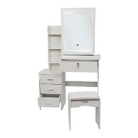 Randy & Travis Machinery LED Makeup Vanity Dressing Table with Stool