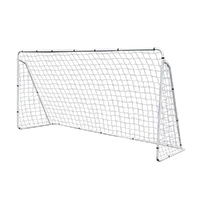 3.6m x 1.8m Portable Soccer Goal Net Steel Post Frame Backyard Football Training Set