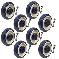 Randy & Travis 8x 5" Diameter Wheels with Nuts & Bolts