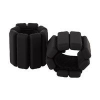 Randy & Travis 2kg Ankle Wrist Weights Pair Adjustable Black