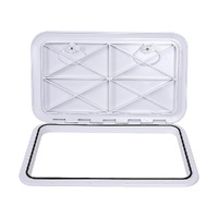 606 x 353mm White Boat Access Hatch – Marine Deck Inspection Lid