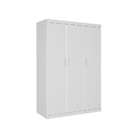 Randy & Travis Machinery 3 Door White Wardrobe White Handles