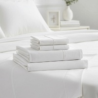 Palermo Queen Bed Sheet Set 1800 Series Microfibre Deep Pocket White