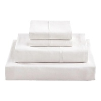 Palermo King Bed Sheet Set 1800 Series Microfibre Deep Pocket White
