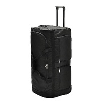 Delegate Large Black Wheeled Travel Duffle Bag Rolling Luggage Trolley