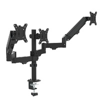 Randy & Travis Machinery Triple Monitor Mount Stand Desk Clamp 3 Adjustable Arms