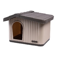 Randy & Travis Plastic Dog House Kennel Shelter Indoor Outdoor Weatherproof