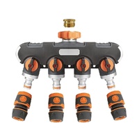 Randy & Travis 4 Way Hose Splitter Tap Garden Water Distributor Valve