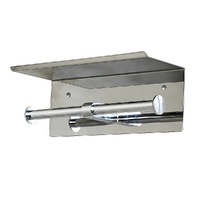 Della Francesca Double Toilet Paper Holder Shelf Wall Mount