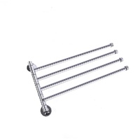 Della Francesca Chrome Swivel Towel Rail Wall Mounted Rack