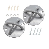 Randy & Travis Machinery Grey Wall Anchor Mounts Battle Ropes