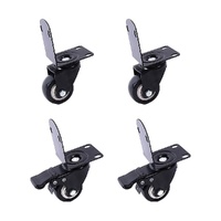 Randy & Travis Machinery Side Mount Caster Wheels PVC Set 4