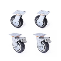 Randy & Travis Machinery Plate Caster Wheels 1200kg Set 4