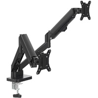 Randy & Travis Machinery Dual Arm Monitor Desk Mount 17-32 Inch Spring Assisted