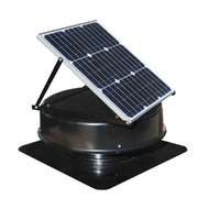 Randy & Travis Machinery 35W Solar Roof Vent Fan Attic Exhaust Ventilation