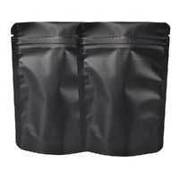 Randy & Travis Black Aluminium Mylar Stand Up Pouch 100pcs Food Storage