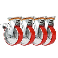 Randy & Travis 6" Heavy Duty Caster Wheels 500kg with Brake Set