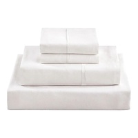 Palermo Microfiber Sheet Set 4 Piece Queen White Deep Pocket