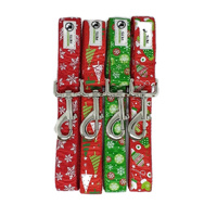 Moondidley Pets Christmas Dog Leash 1.2m Red Xmas Tree