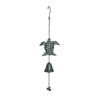 Hanging Turtles w Cast Iron Bell 62cm