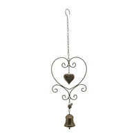 Hanging Hearts w Bird + Bell 73cm