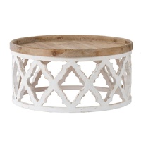 eWholesale Lattice Shabby Chic Coffee Table 94cm